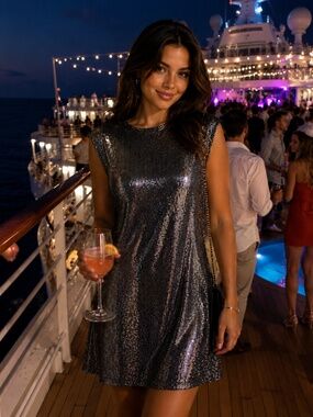 Bebe Beautiful Sparkly Party Dress Size XL - NWT
